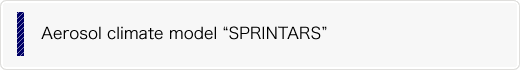 Aerosol climate model SPRINTARS