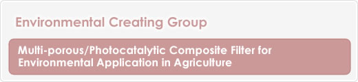 Multi-porous/Photocatalytic Composite Filter for Environmental Application in Agriculture