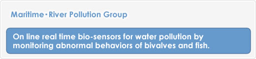 On line real time bio-sensors for water pollution by monitoring abnormal behaviors of bivalves and fish. 