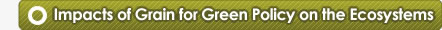 Impacts of Grain for Green Policy on the Ecosystems