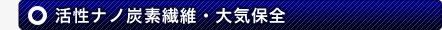 活性ナノ炭素繊維・大気保全